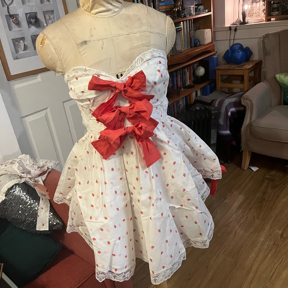 BNWT Selkie Organdy Strawberry “La Fraise Cake Shop” Dress